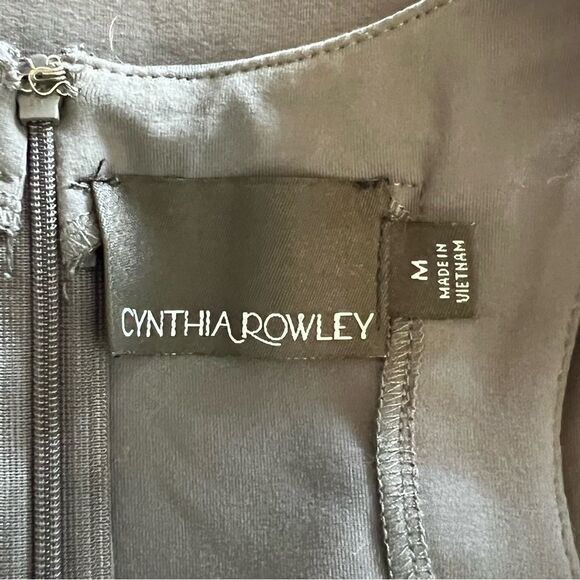 Cynthia Rowley Scoop Neck Embellished Scuba Dress Medium - Picture 13 of 14